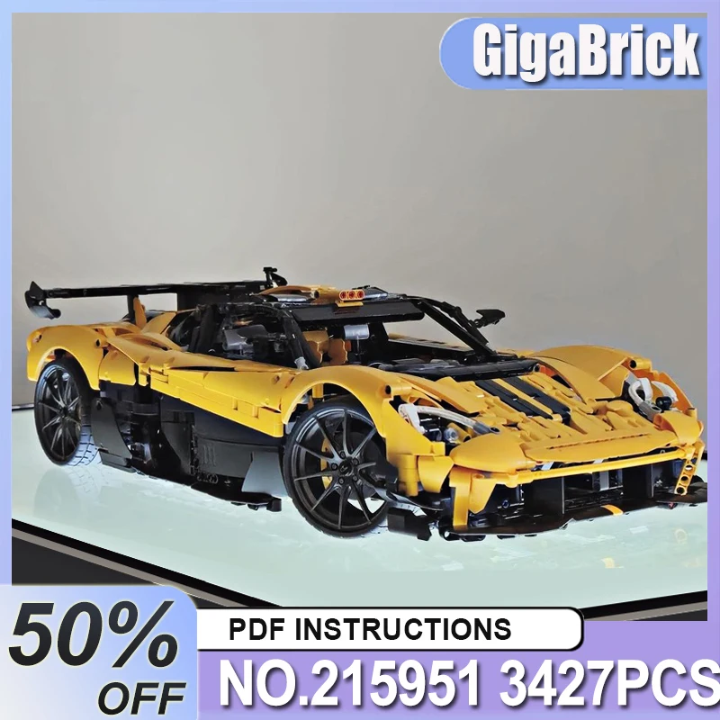 

DIY Toys Assembly MOC- 215951 Technical Super Sprots Car Model Building Blocks Brick Birthday Christmas Gifts For Kids