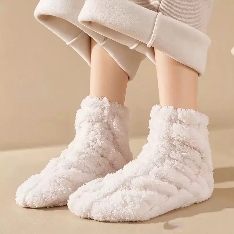 2/1 Pair of Socks for Sleeping, Women's Autumn and Winter Style, Warm and Cold-Resistant Home Sleep Socks, Maternity Socks, Floor Socks