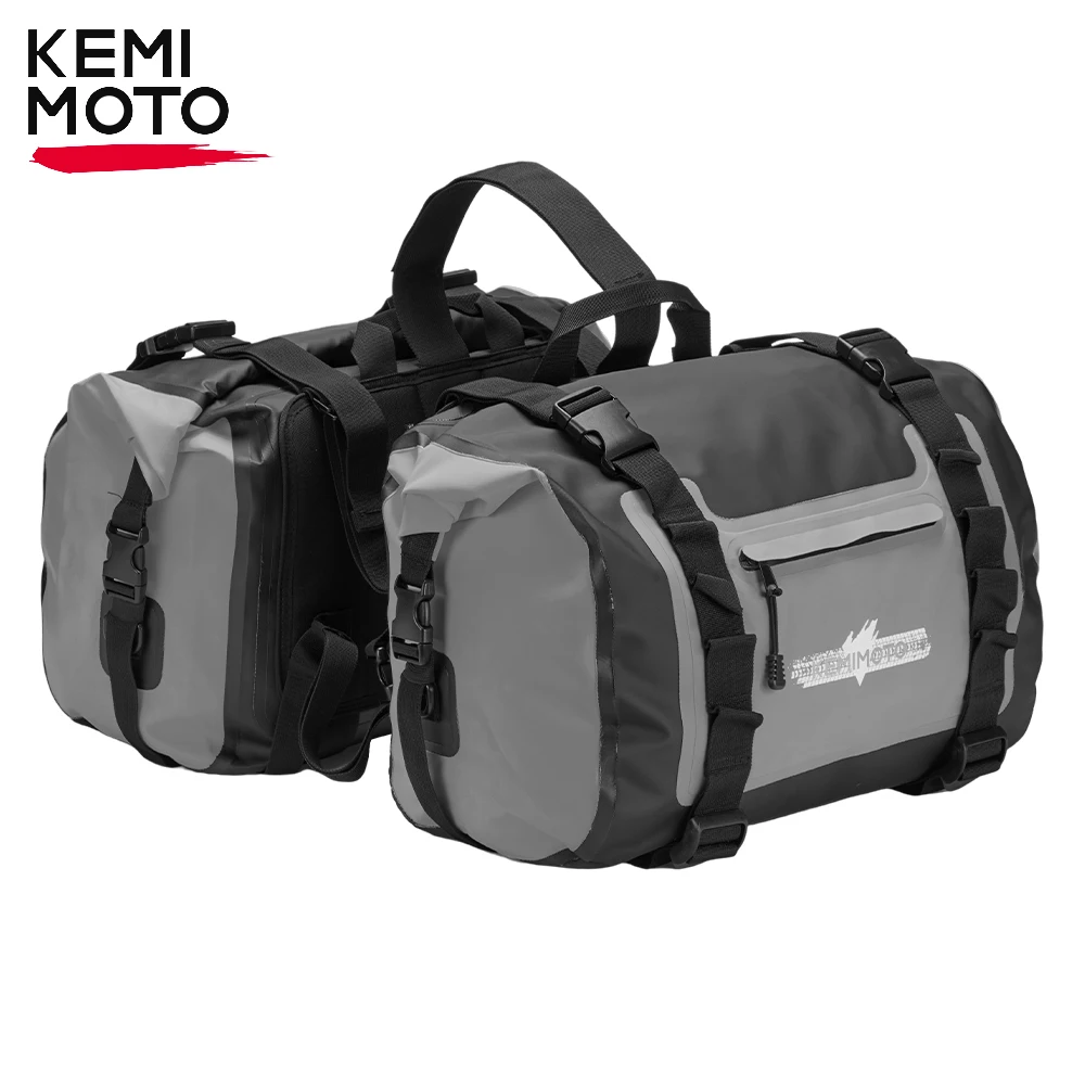 Motorrad-Satteltaschen, 50 l, Outdoor-Reisegepäck, Trockentasche, wasserdichte Seitensatteltaschen, universell für Motorrad, Abenteuer, Sportster