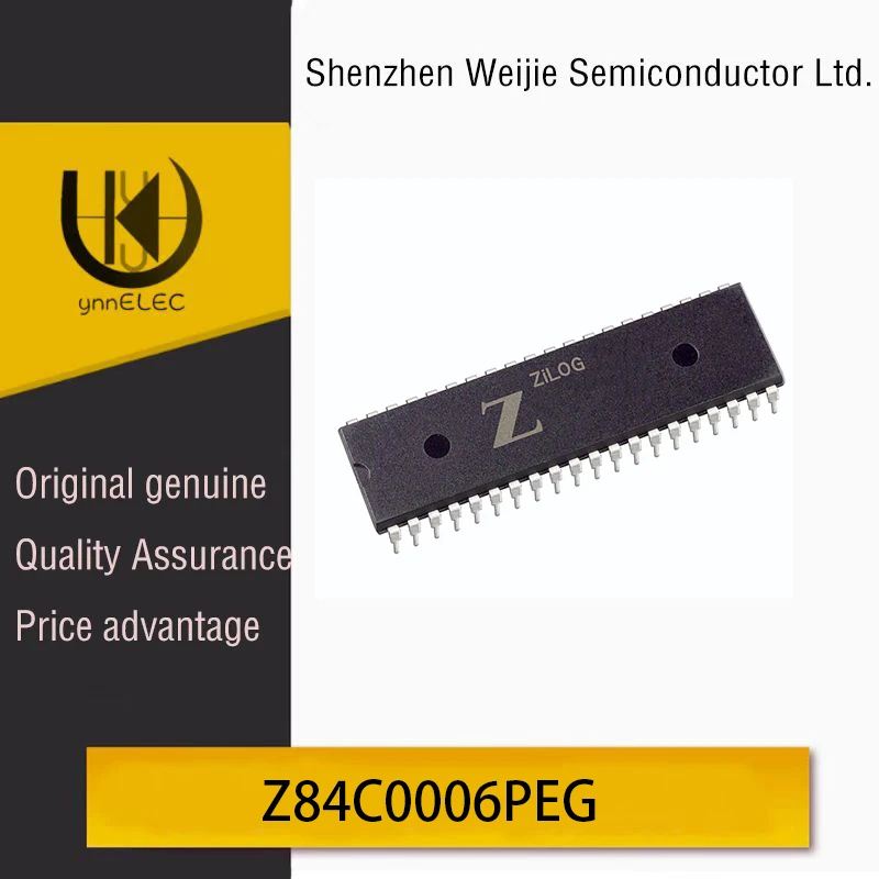 Original  Z84C0006PEG Z80 CPU 8-bit 6MHz 4.5V-5.5V DIP-40