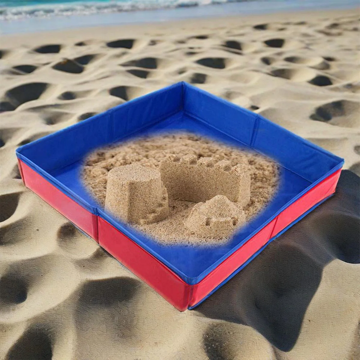 Strand Sand Spielzeug Sommer Outdoor Spiel Spielen Sand Sandkasten Sand Schloss, Sand Formen, Sand Tisch für Kinder Jungen Mädchen sensorische Spielzeuge