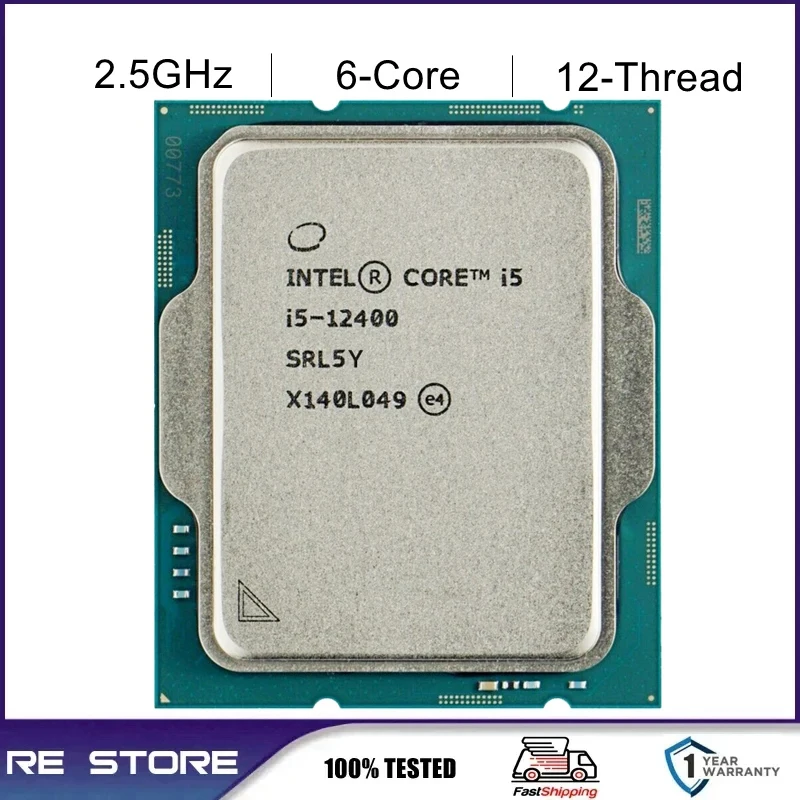 Intel Core i5 12400 2.5GHz 6-Core 12-Thread LGA 1700 processor