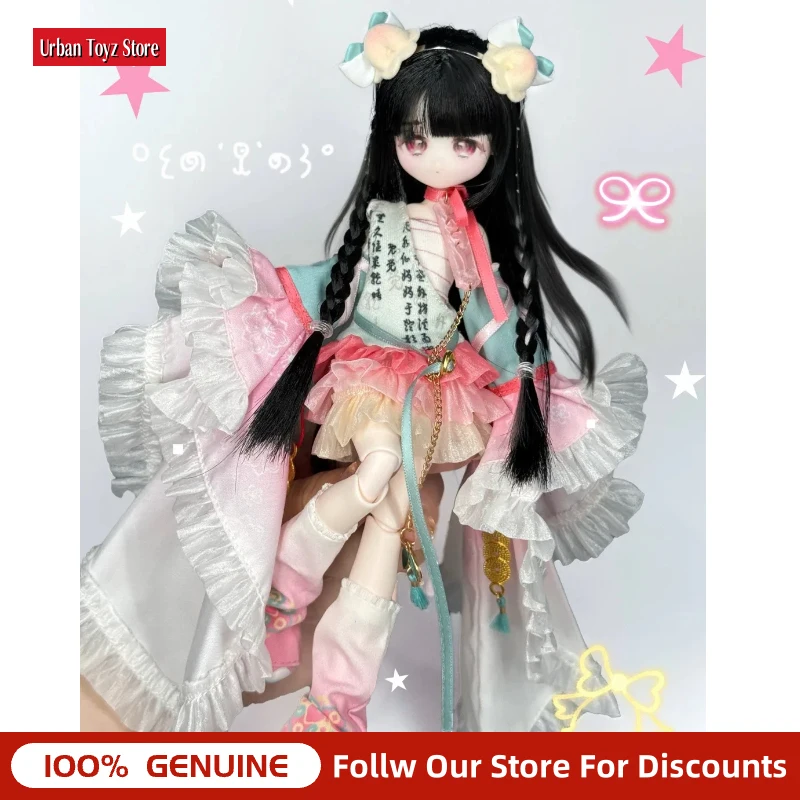 In Stock 1/8 Kwaidan Series Hair Implanted Bjd Blind Box, Kawaii Movable Girl Doll Desktop Collectible Ornament Gift For Fans view 5