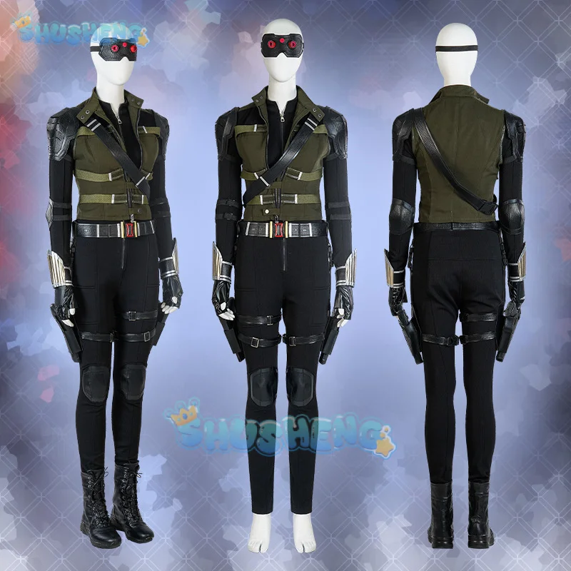 Thunderbolts Yelena Belova Black Widow Cosplay White Widow Costume Halloween Carnival Party Christmas Play Role Clothes Clothing