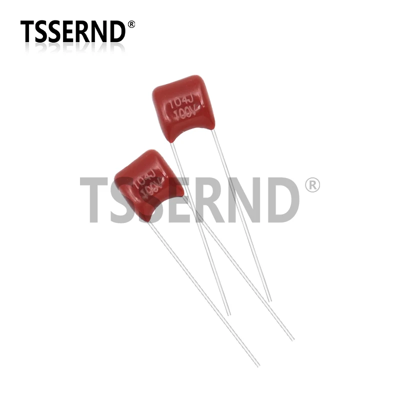 100pcs/lot 100V 10nF~470nF Metallized Polyester Film Capacitors Assortment Kit High precision and stability CBB capacitor set