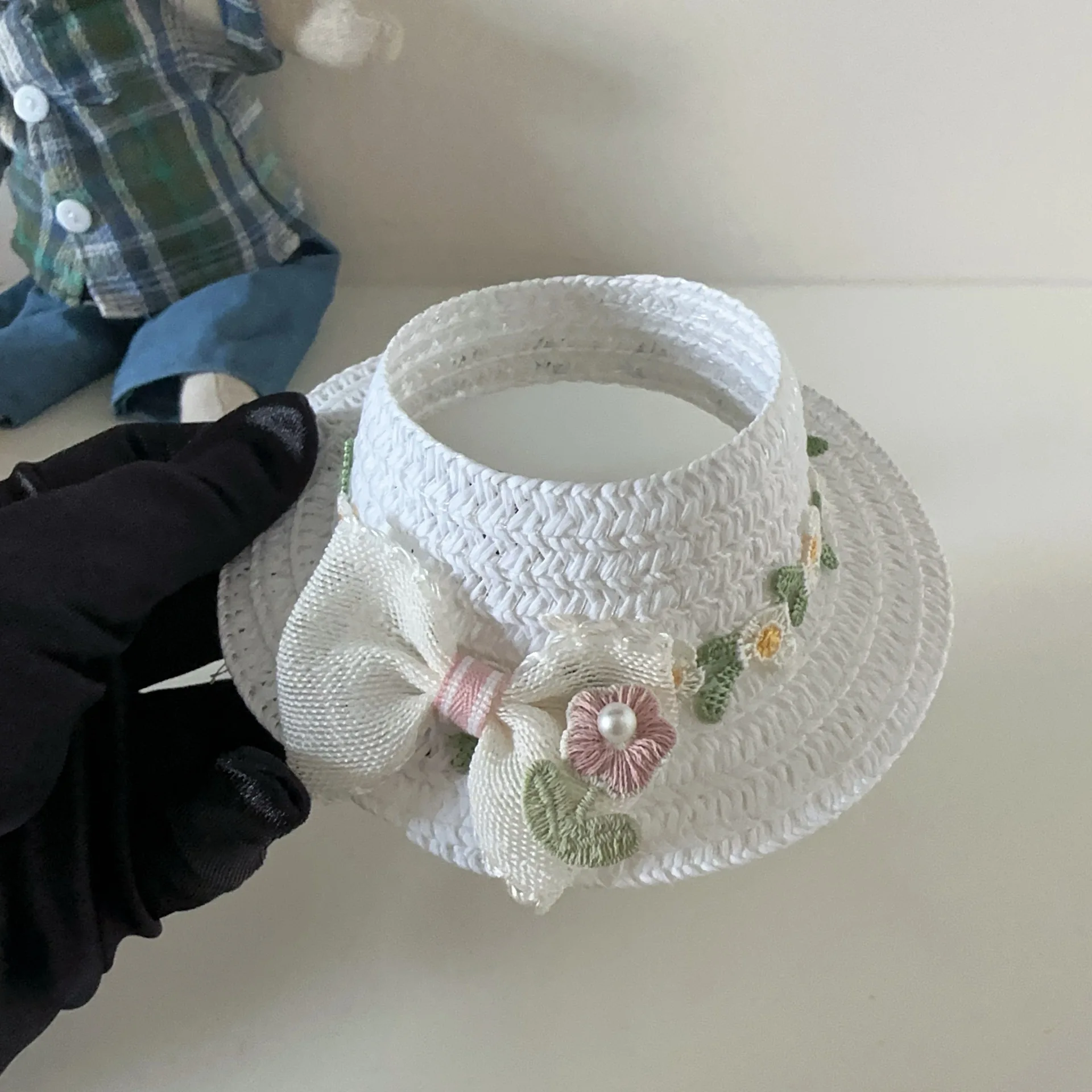 

Clothes Accessories For Labubu 15/17Cm Dolls 1st To 3rd Generation Ear - Exposing Open - Top Bowknot Hat Hair Accessories