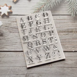 KLJUYP Alphabet Transparent clear stamp for DIY Scrapbooking/Card Making/Kids Christmas Fun Decoration Supplies