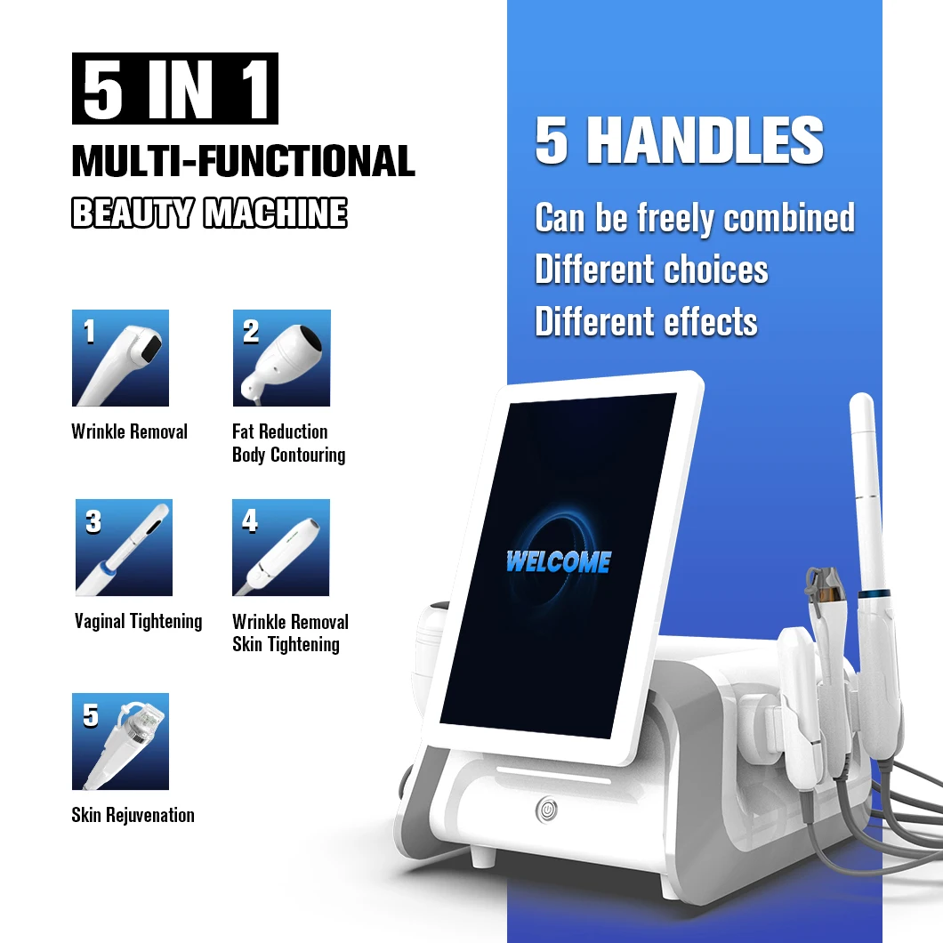 9d Multifunctionele Machine Vaginale Aanscherping Huidverjonging Lipo Lichaam Afslanken Vmax Rimpel Verwijderen Gezicht Tillen Schoonheid Apparaat