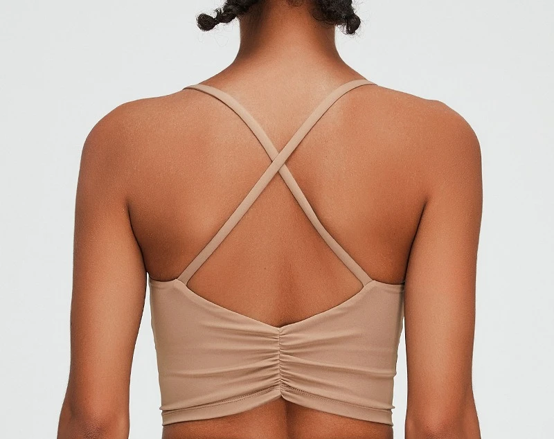 

2025 Fitness Running Sports Bra for Women Cross Beauty Back Suspender Yoga Workout Top Comfortable Supportive Breathable