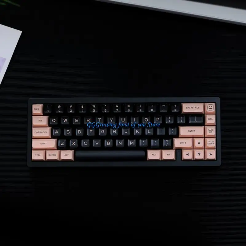 

H9EB Эргономичный профиль 142 Keycap Установите двойной выстрел PBT