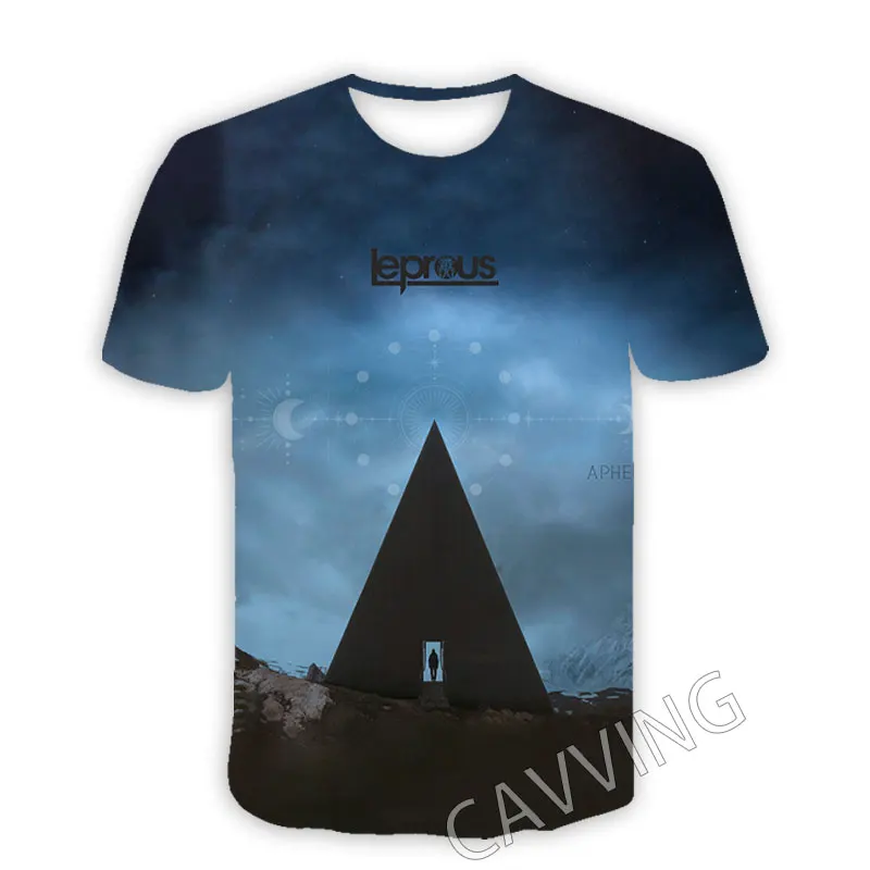 CAVVING 3D Printed  Leprous Band  Casual T-shirts  Hip Hop T Shirts Harajuku Styles Tops Clothing for Men/women