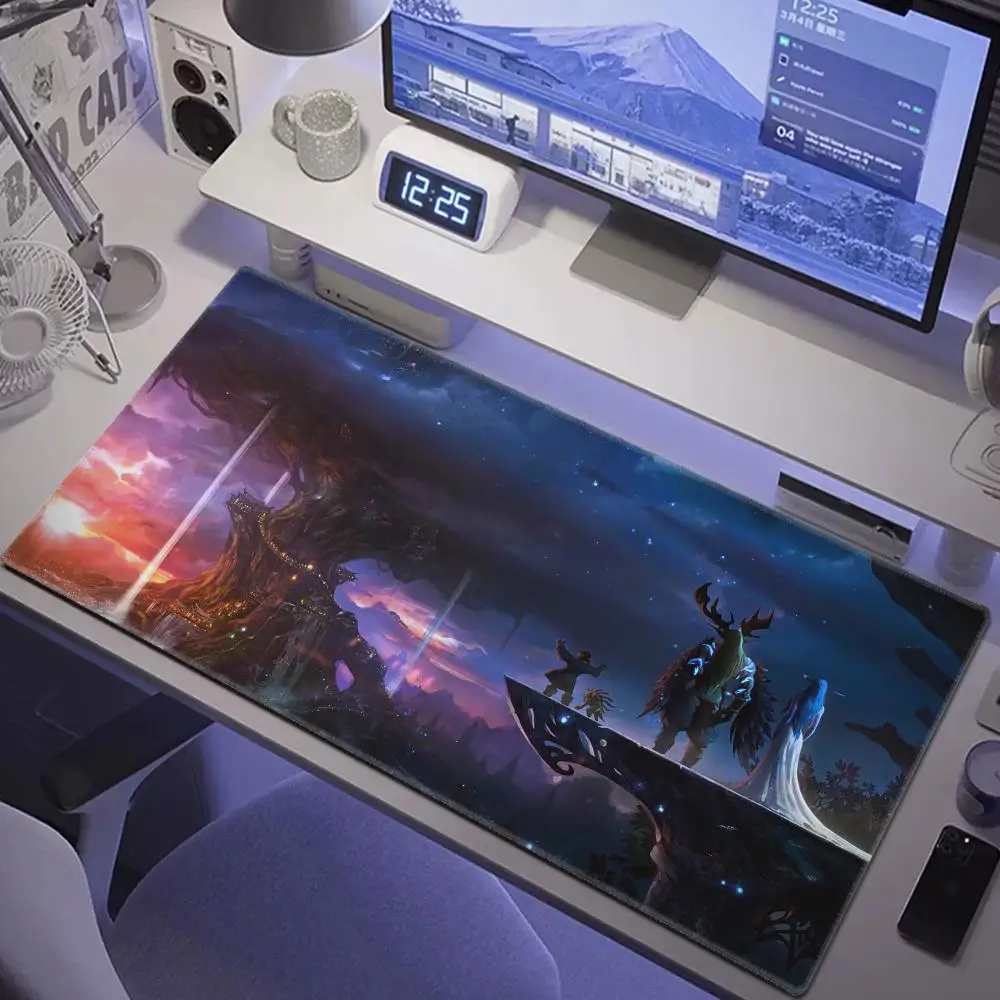 Lich King Mouse Pad Game World Of Warcraft HD Print Rubber Gaming Mousepad 80x40cm Large Mouse Mat Pc Gamer WOW Desk Mat Xxl