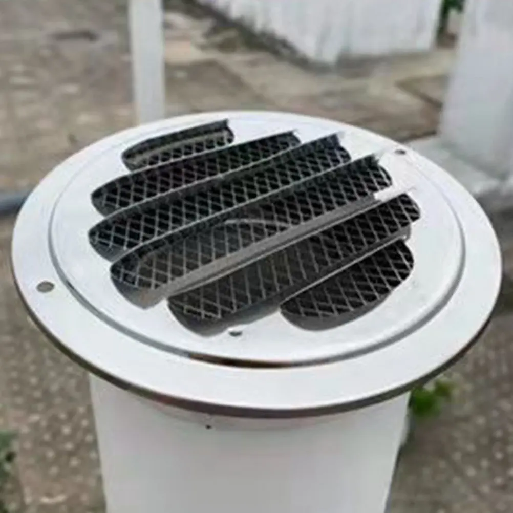 

Профессиональная вентиляционная решетка из нержавеющей стали 120 мм, защита от дождя, для вытяжки на кухне и в ванной, крышка для вытяжного вентилятора