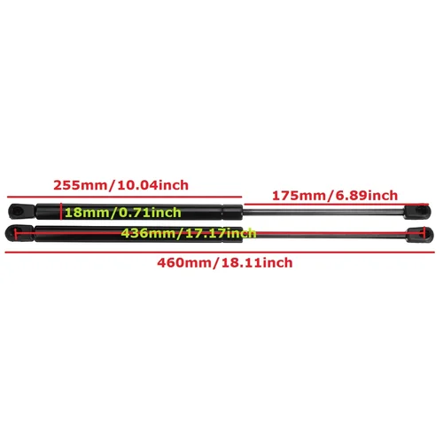 Imagen 2 del producto Juego de resortes de Gas para portón trasero de coche, barra de amortiguación para modelos de capó Holden Captiva SX CX LX 2006-2016