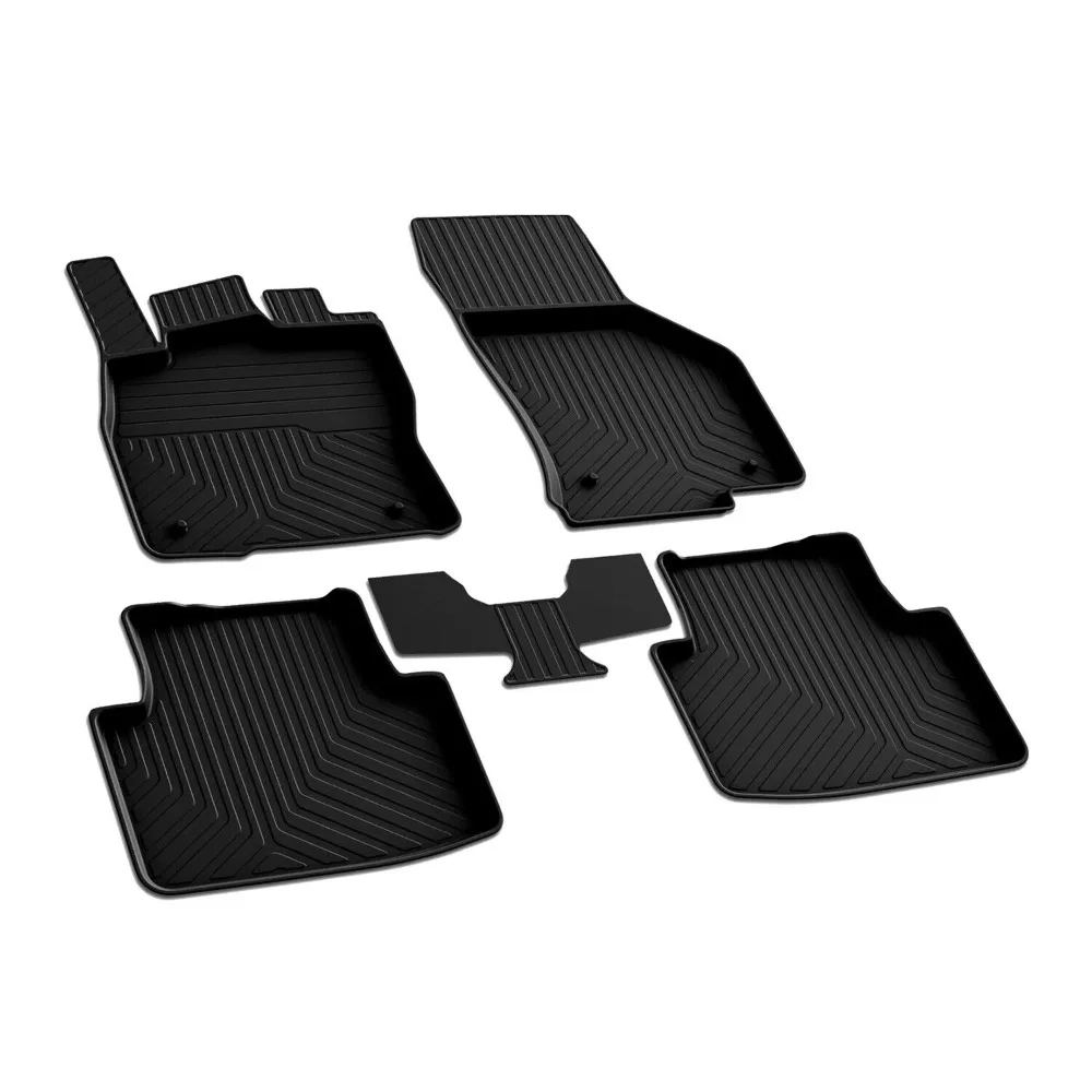 

Floor Mats Liner for VW Tiguan 2018-2024 Black TPE All-Weather 4 Pcs United States