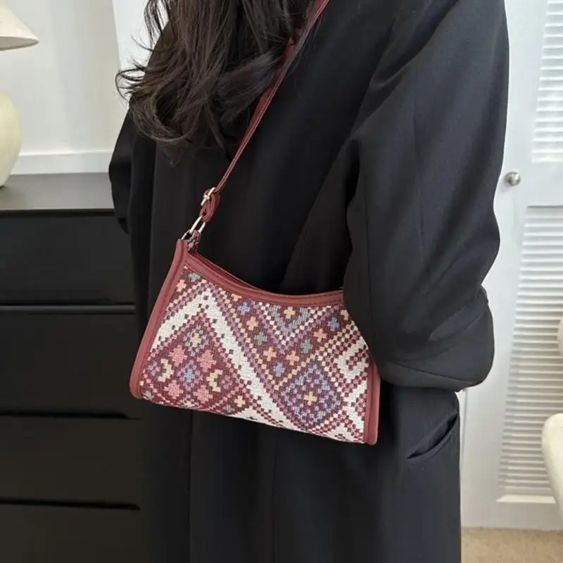 

Floral Print Crossbody Bag Trendy Bohemian Shoulder Purse Elegant Inspired 20CA