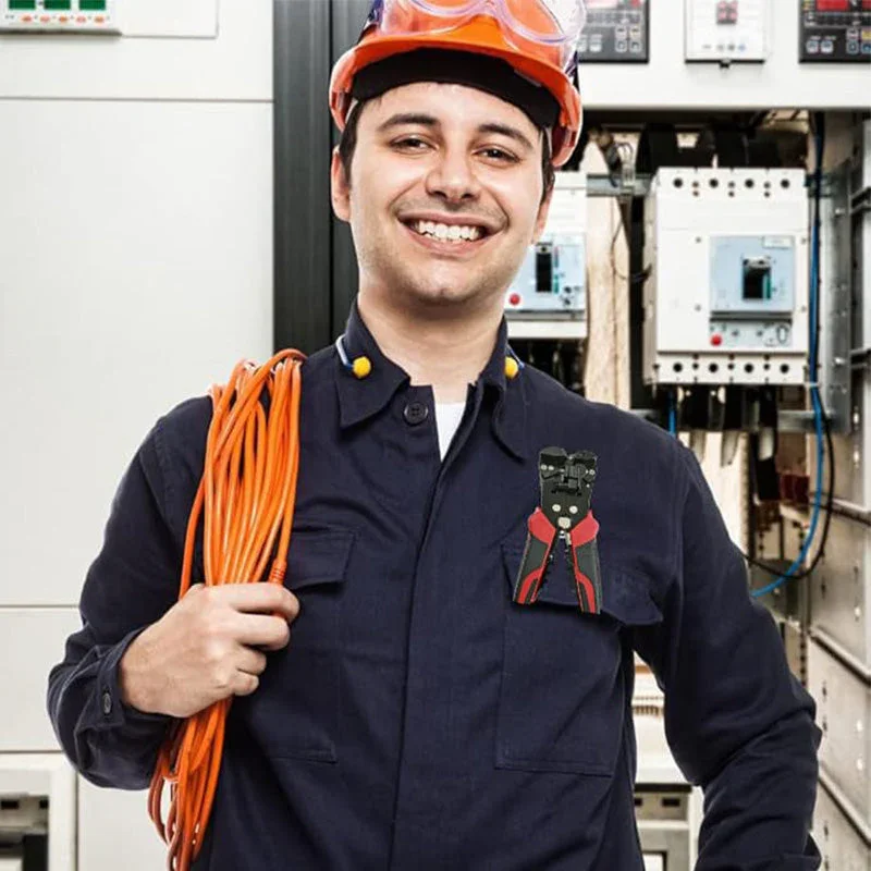 Alicate de descascamento de fio automático três em um, faca de descascamento, nova ferramenta de corte de cabo eletricista, alicate de friso 0.2-6mm2