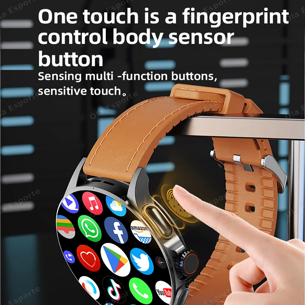 بطاقة Sim NFC SmartWatch GPS Tracker 5G/WIFI BT Call 800W كاميرا 1.95 بوصة الدفع معدل ضربات القلب اللياقة البدنية الرياضة 1000mAh Smartwatch الرجال