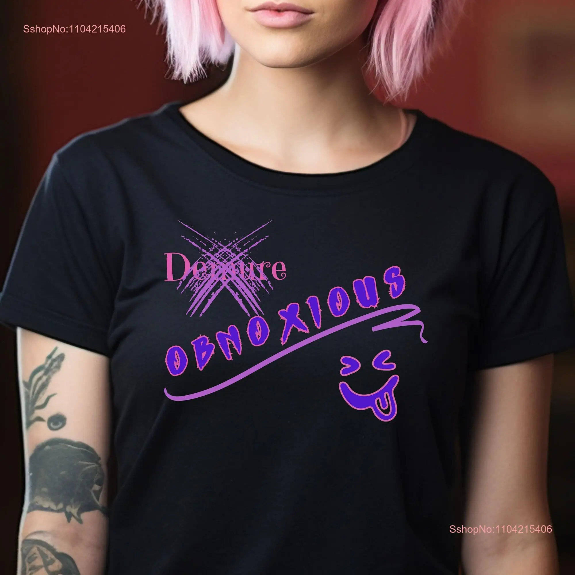 Obnoxious Anti Trend Expression T Shirt Demure Loud and Proud Opposite Colorful Personality long or short sleeves