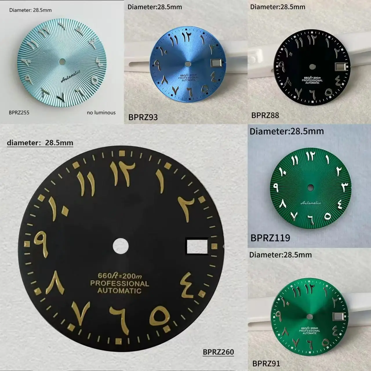 28.5mm 35 S Logo dial Arabic Numerals S Dial Watch Dial for Datejust S dial 35 Movement Modified Dials Watches MOD Accessories