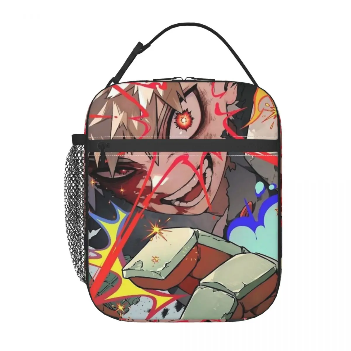 أكياس الغداء المعزولة من كاتسوكي باكوغو، حاوية وجبة كبيرة، حقيبة حرارية، صندوق الغداء، حقيبة طعام للسفر والمكتب