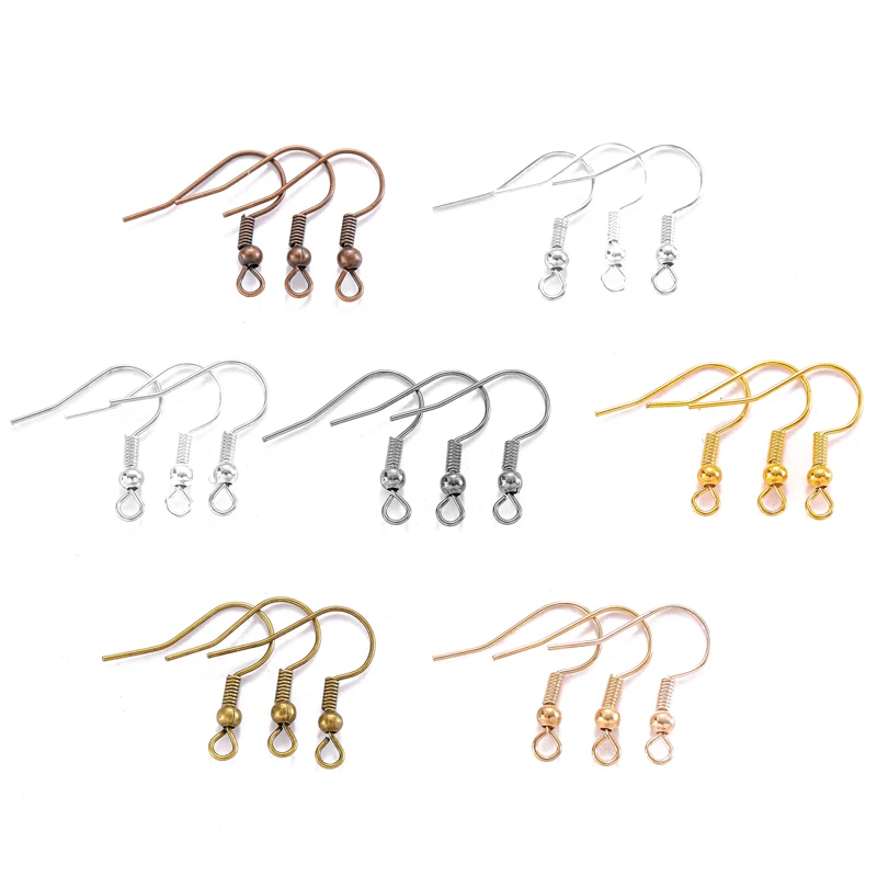 

YuenZ 200pcs/lot DIY Earrings Clasps Hooks Fittings DIY Jewelry Making Accessories Iron Hook Earwire Jewelry 20*17mm V101