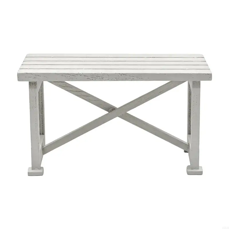 Simulation Miniatur Garten Tisch Natürliche Holz Stehen Figur Für 1/12 Puppenhaus Szene Display Kinder RolePlay Spiel A2UB