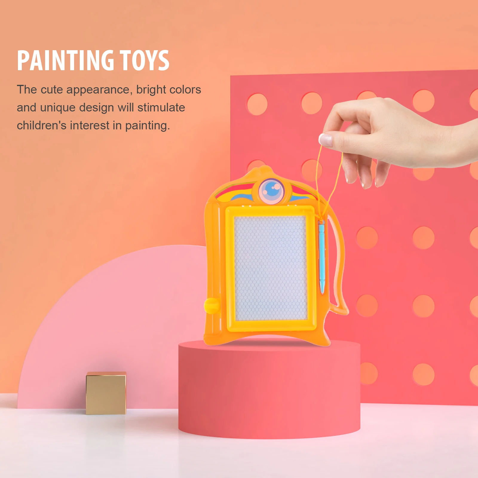 4-delige tekentafel voor kinderen, schetsspeelgoed, schrijfvloeistof, kristal, uitwisbaar plastic