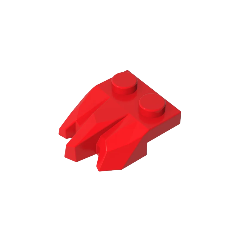 Gobricks 50 peças 27261 acessórios moc placa de tijolo especial 2x3 peças com pedras blocos de construção brinquedos educativos modelo infantil