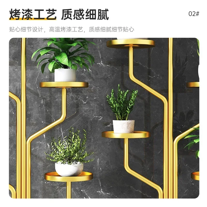 Modern Display Plant Shelf Rack High Quality Metal Living Room Luxury Plant Stand Nordic Golden Estanteria Plantas Furniture