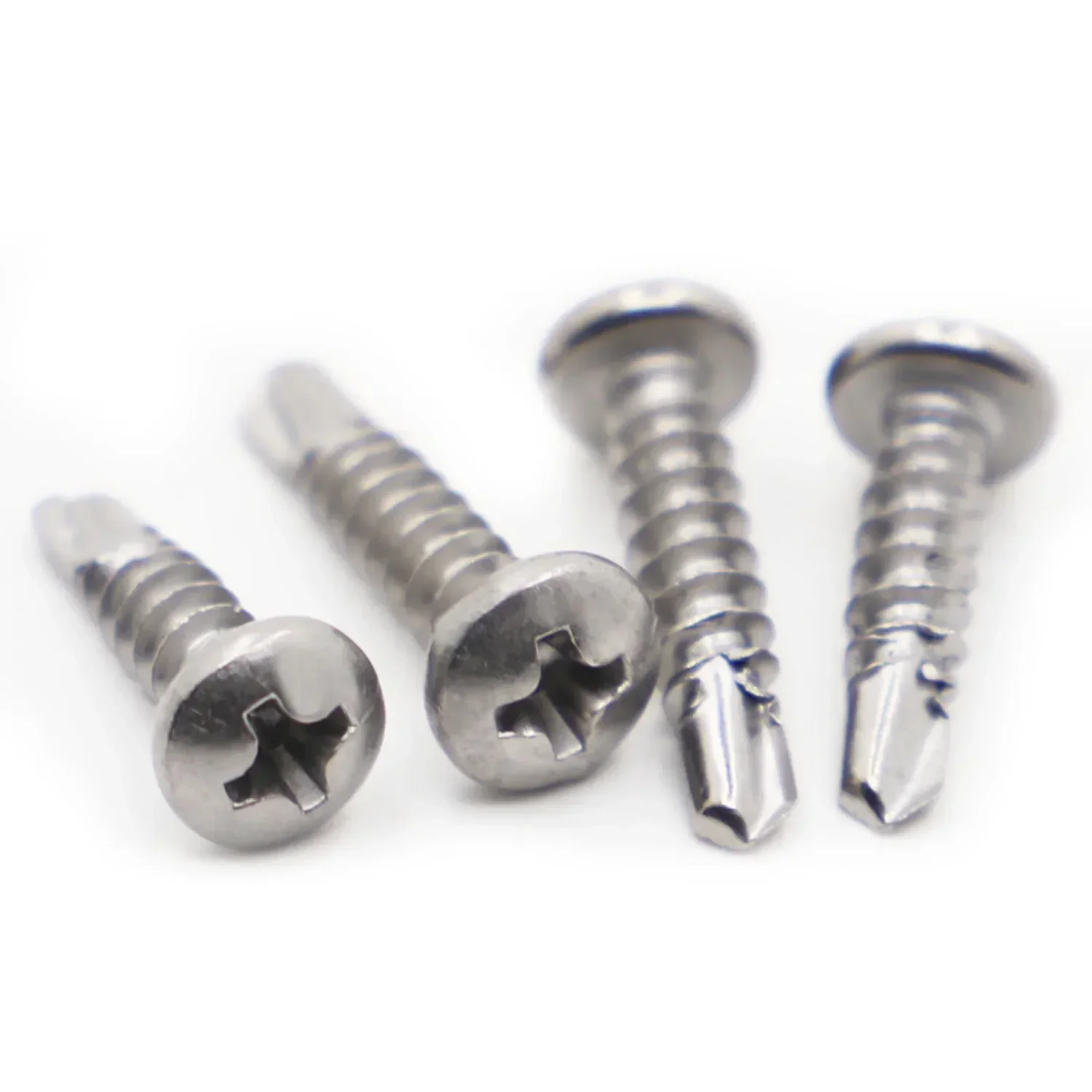 410 Stainless Steel Phillips Pan Head Self-Drilling Tapping Screws DIN7504 Drilling Screws M4.2 M4.8