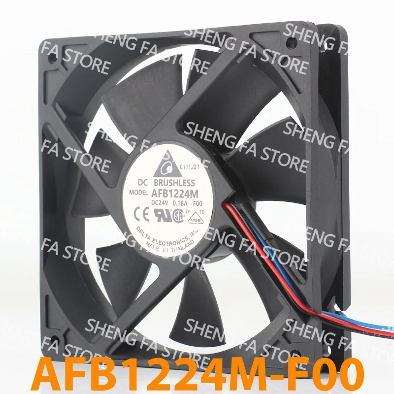 AC EC 12025 120x120x25MM 12CM Industrial Inverter Double Ball Three Wire Delta 5V 12V 48V DC 24V 0.18A AFB1224M-F00 Cooling Fan
