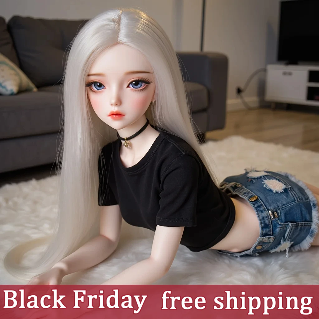 ตุ๊กตารูปปั้นศิลปะสมจริงขนาด 65 ซม. โครงกระดูก TPE ทั้งตัว พร้อมของขวัญผมแบบสุ่ม – ของขวัญวันแบล็กฟรายเดย์และคริสต์มาสที่สมบูรณ์แบบสำหรับผู้ใหญ่