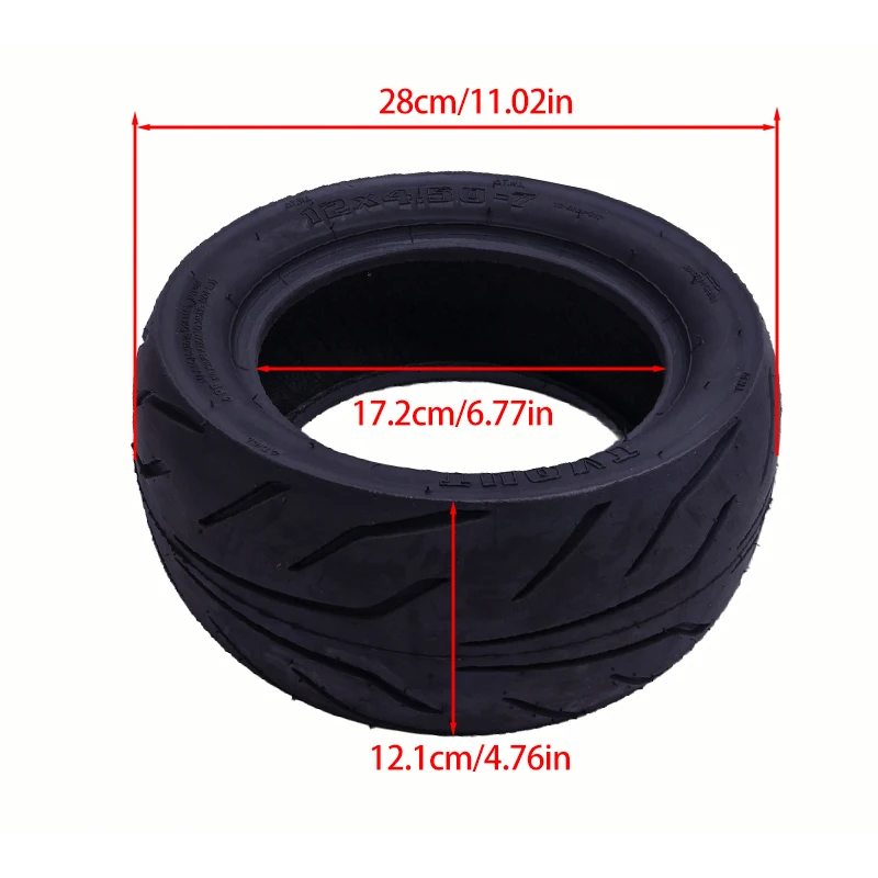 

90/65-6.5 inner tube, durable electric scooter tires, 12x4.50-7 widened road tire modification parts