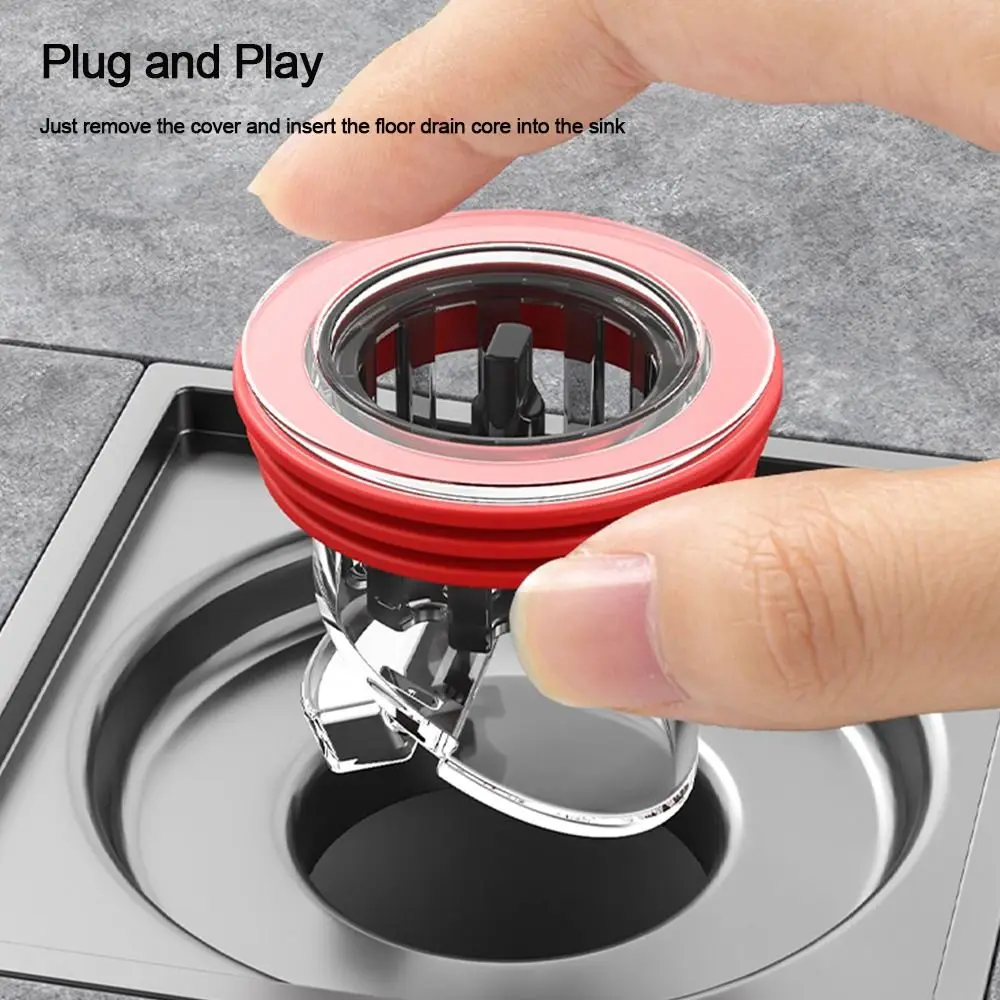 Sewer Floor Drain Core Anti-odor Insect Prevention Seal Stopper Bathroom Shower Basin Large Outfall Drain Filter Accessories