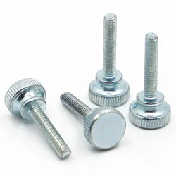 1-10pcs M3 M4 M5 M6 M8 M10 Knurl High Step Head Hand Tighten Thumb Screw Curtain Wall Glass Lock Thumb Screw Bolts GB834