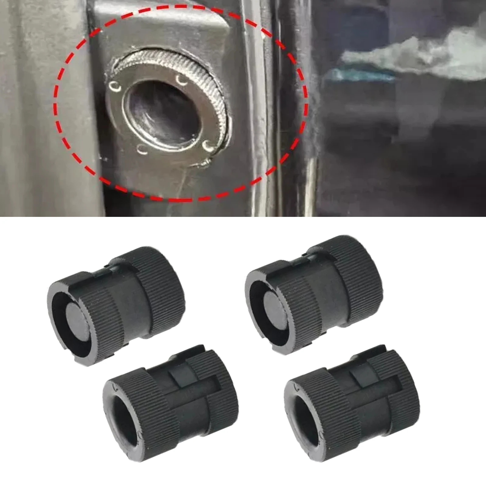 

4pcs Car Middle Door Abnormal Noise Elimination Block For Mercedes For Vito VClass W447 Rubber Ring Mute Sound Guide Block