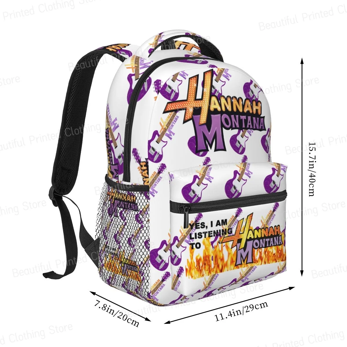 Hannah Montana Versatile Backpack Boys Girls Bookbag Students School Bags Daily portable bag