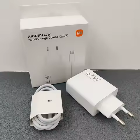 Original 67W Xiaomi EU Charger Kit Turbo Fast Charging Adapter 1M 6A Type-C Cable For Pad 8 7 6 Pro Poco X5 X6 X7 M7 M6 Pro K60E