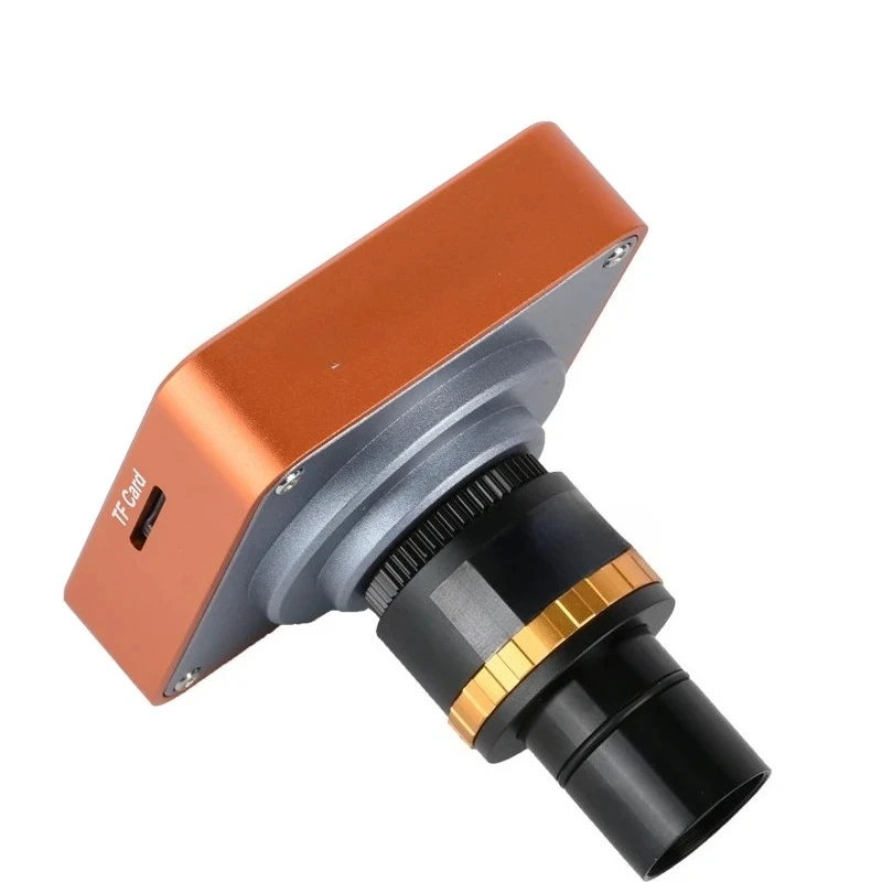 The 21-million-pixel industrial camera is equipped with a 0.5X electronic eyepiece