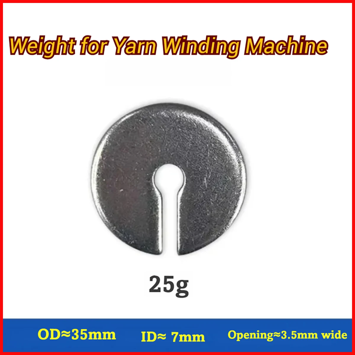 0.5g-50g Warping Machine Tension Weights Short Fiber Weights