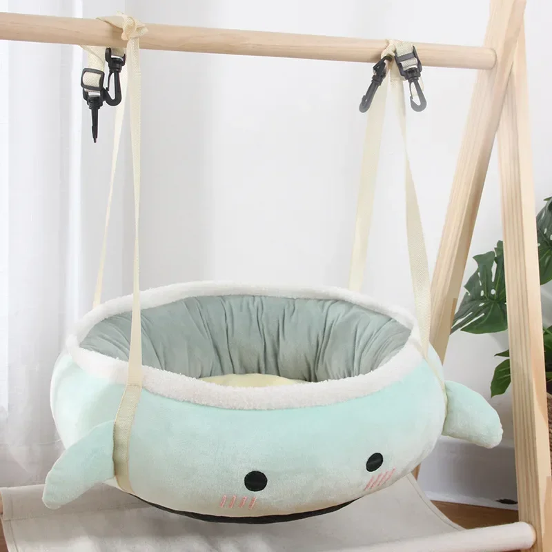 Plush PP Cotton Cat Hammock Nest Short Hanging Design Cat House Multi-purpose Cat and Dog Pet Supplies Hammock Warm Pet Bed