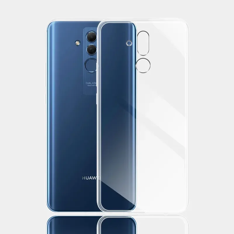 Für huawei mate 20 lite fall klares silikon weiches tpu telefon hüllen abdeckung für huawei mate 20 pro 20 lite funda transparentes coque gel