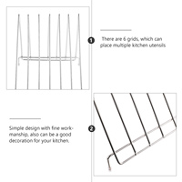 Stainless Steel Knife Holder Chopping Board St Wear Resistant Bracket Drying Rack Nonslip Storage Kitchen Shelf Simple