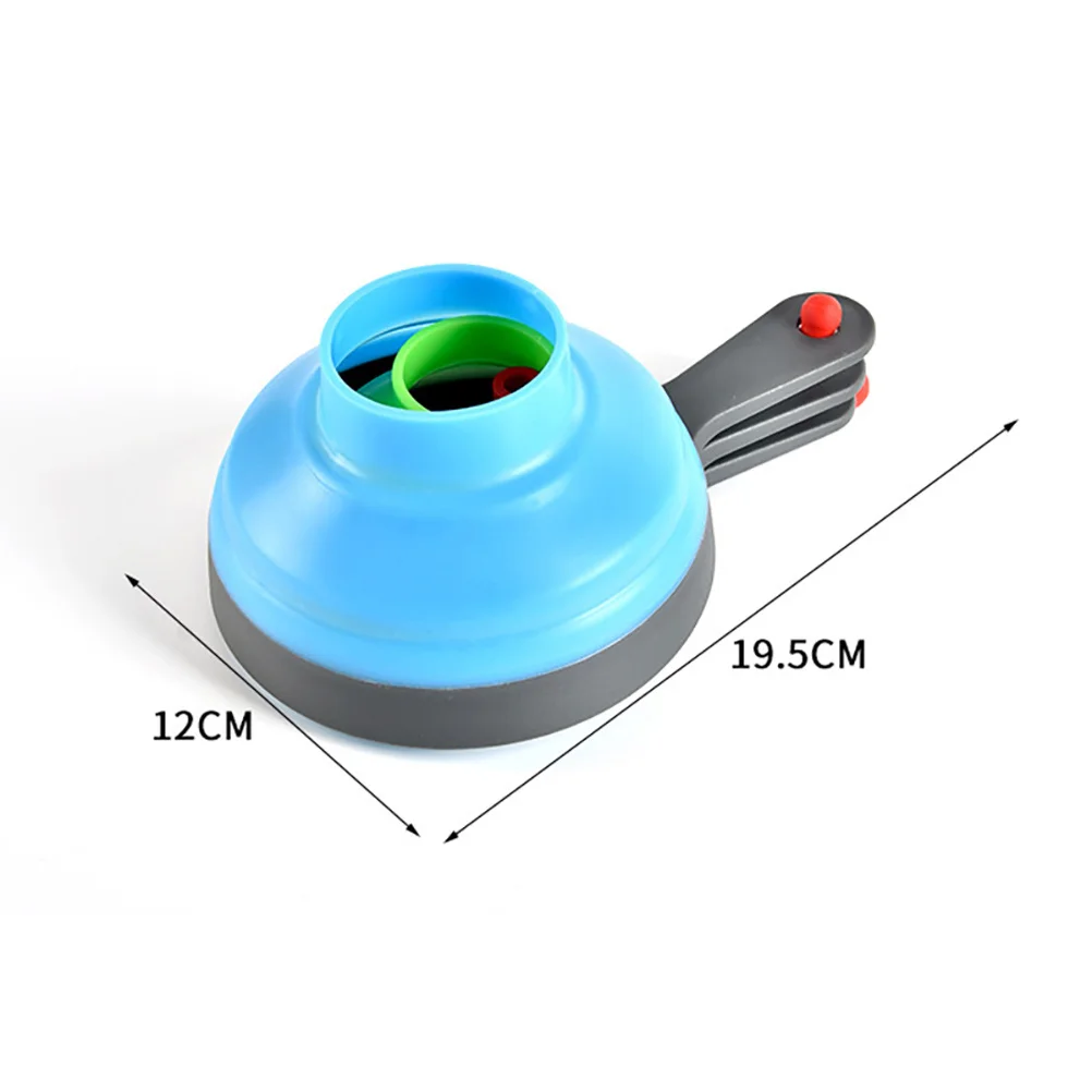 

3pcs Silicone Funnels Detachable Foldable Liquid Transfer Tools Oil Jam Powder Dispensing For Bottles Jars Home Kitchen Gadgets