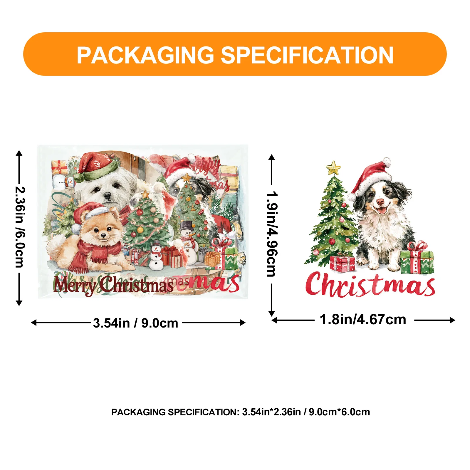 56 قطعة من ملصقات كلب عيد الميلاد الأليفة اللطيفة للحيوانات الأليفة شيبا كلب جرافيتي ملصقات زخرفية مقاومة للماء #5