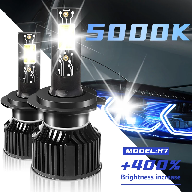 12000Lm 60W H7 H1 H11 H4 Led Headlights Bulbs Canbus 5000K H8 H9 H16 9003 Hb2 H18 Fog Lamp Plug-N-Play Turbofan Auto Lamp 12V