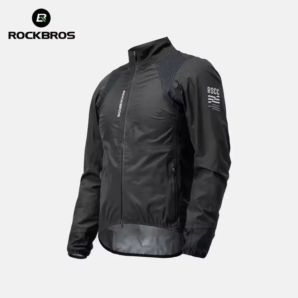 ROCKBROS Women's Men's Cycling Jacket Waterproof Raincoat Lightweight Windproof Bicycle Windbreaker Cycling Clothing Bike Coat