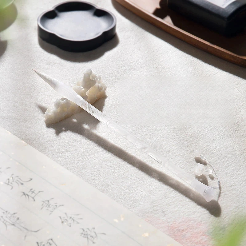 Chinese Calligraphy Brush Set Mixed Woolen Hair for Beginners Adults Practice Middle Size Soft Brush Chinese Painting Brush