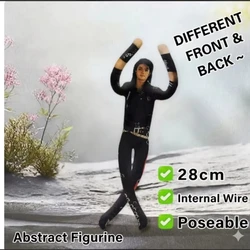 Michael Jackson Soft Stuffed Plush Figure Doll Flexibly Movable Joints Toy Handwoven Room Decor Pop King Fan Gift